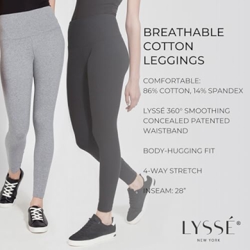 Shop Quality Lyssé Women’s Flattering Cotton Leggings for Comfort