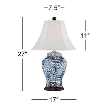 Elegant Barnes and Ivy Ginger Jar Table Lamp 27" Tall