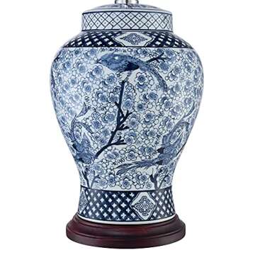 Elegant Barnes and Ivy Ginger Jar Table Lamp 27" Tall