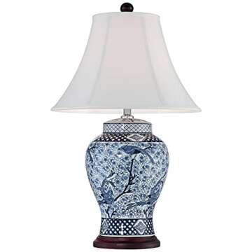 Elegant Barnes and Ivy Ginger Jar Table Lamp 27" Tall