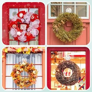 Strong and Clear Wreath Hanger for Year-Round Use
