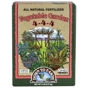 Down to Earth Organic Vegetable Garden Fertilizer 4-4-4 for Vibrant Growth