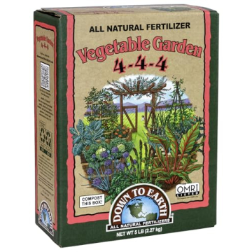 Down to Earth Organic Vegetable Garden Fertilizer 4-4-4