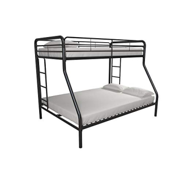 DHP Dusty Metal Bunk Bed - Durable Twin-Over-Full Frame