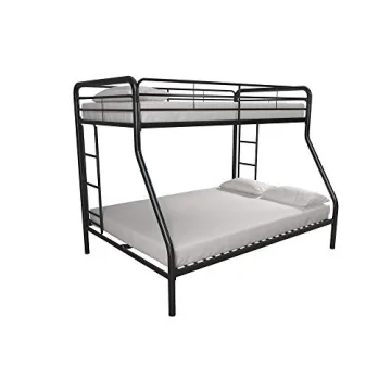 DHP Dusty Metal Bunk Bed - Durable Twin-Over-Full Frame