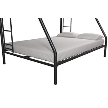 DHP Dusty Metal Bunk Bed - Durable Twin-Over-Full Frame