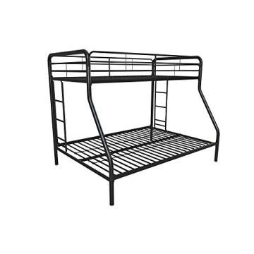 DHP Dusty Metal Bunk Bed - Durable Twin-Over-Full Frame