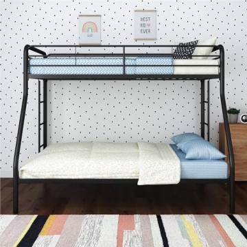 DHP Dusty Metal Bunk Bed - Durable Twin-Over-Full Frame