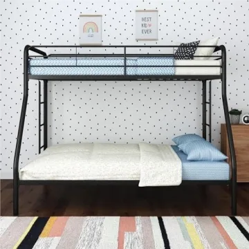 DHP Dusty Metal Bunk Bed - Durable Twin-Over-Full Frame