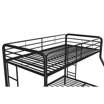 DHP Dusty Metal Bunk Bed - Durable Twin-Over-Full Frame