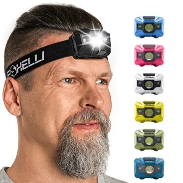 Ultralight Foxelli LED Headlamp – Waterproof Rechargeable Light