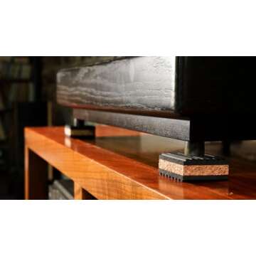 Tuneful Cables Audio Isolation Pads for Turntables 4 Pack