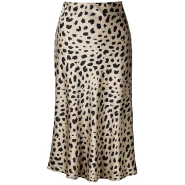 Stylish Soowalaoo Leopard Midi Skirt for Any Occasion