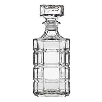 Whiskey Decanter, Whiskey Decanter for Scotch Liquor Bourbon or Wine - 750ml