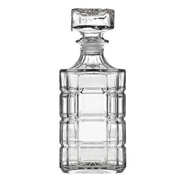 Whiskey Decanter, Whiskey Decanter for Scotch Liquor Bourbon or Wine - 750ml