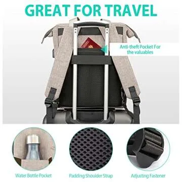 Stylish Kuosdaz Backpack with USB Port & Large Capacity