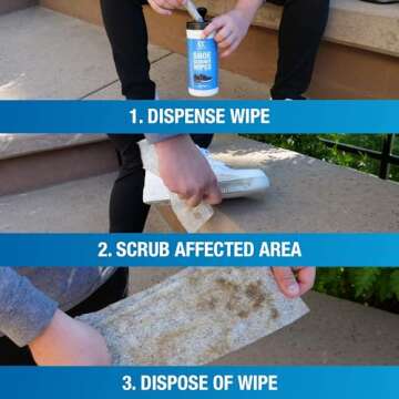 CleanKicks Shoe Cleaner Wipes for Athletic Shoes, 30 Count