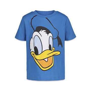 Disney Mickey Mouse Goofy Donald Duck Little Boys 4 Pack T-Shirts Multicolored 6