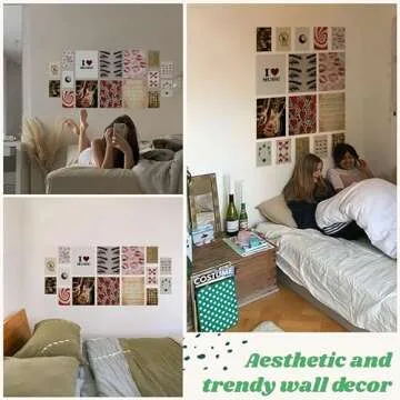 97 Decor Downtown Girl Room Decor - Y2K Room Decor Aesthetic 2000s, Mini Downtown Girl Posters for Room Aesthetic, Small Red Coquette Wall Decor Y2k Wall Art Prints for Teen Girls (8x10 Unframed)