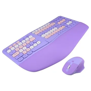 Ergonomic Wireless Keyboard and Mouse Combo for Comfort
