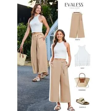 EVALESS Trendy Summer Crop Top for Women - Casual Chic Look