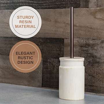 Creative Scents Rustic Luxe Toilet Brush for Stylish Cleanliness