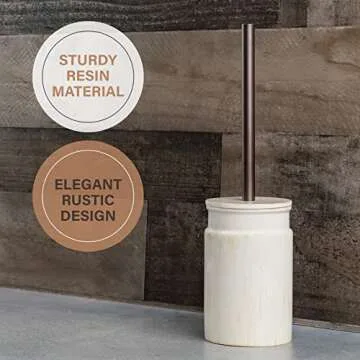 Creative Scents Rustic Luxe Toilet Brush for Stylish Cleanliness
