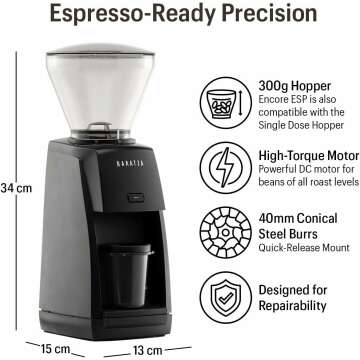 Baratza Encore ESP Coffee Grinder for Perfect Brews