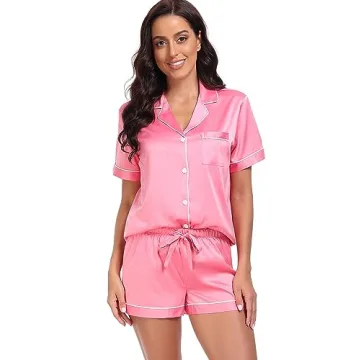 Serenedelicacy Women's Satin Pajama Set – Elegant Sleepwear & Loungewear