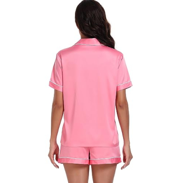 Serenedelicacy Women's Elegant Satin Pajama Set