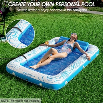 Inflatable Tanning Pool Lounger Float by Jasonwell