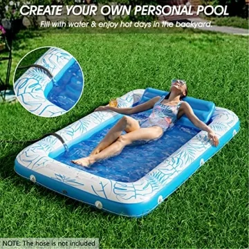 Inflatable Tanning Pool Lounger Float by Jasonwell