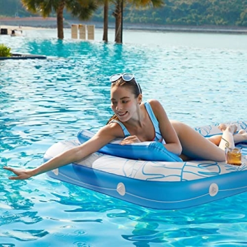 Inflatable Tanning Pool Lounger Float by Jasonwell