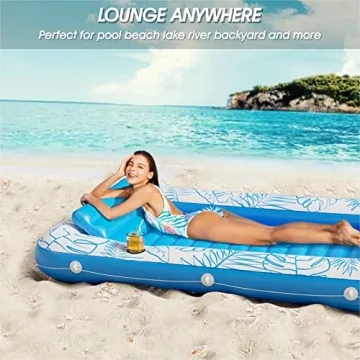 Inflatable Tanning Pool Lounger Float by Jasonwell