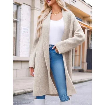Saodimallsu Women’s Oversized Long Cardigan – Cozy Fall Knit