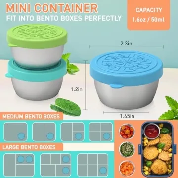 Travel-Ready Salad Dressing Containers - 6 Pack