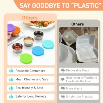 Travel-Ready Salad Dressing Containers - 6 Pack