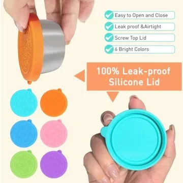 Travel-Ready Salad Dressing Containers - 6 Pack