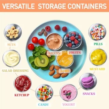 Travel-Ready Salad Dressing Containers - 6 Pack