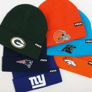 FOCO Seattle Seahawks NFL Logo Beanie Hat for Fans