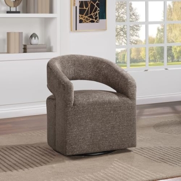 Modern Swivel Barrel Chair for Chic Living Spaces