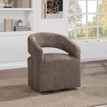 Modern Swivel Barrel Chair for Chic Living Spaces