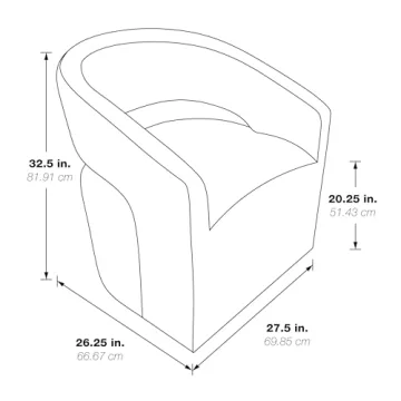 Modern Swivel Barrel Chair for Chic Living Spaces