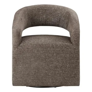 Modern Swivel Barrel Chair for Chic Living Spaces