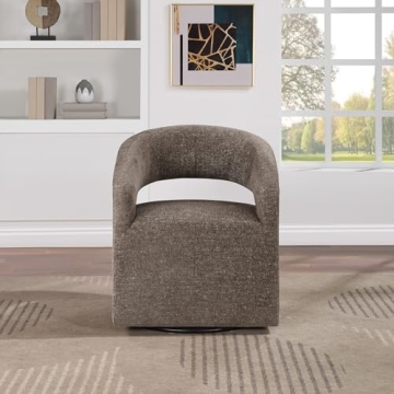 Modern Swivel Barrel Chair for Chic Living Spaces