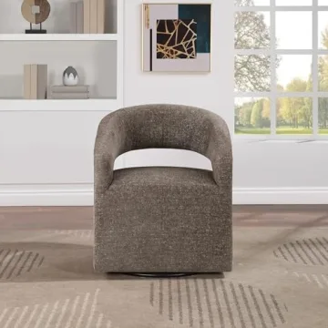 Modern Swivel Barrel Chair for Chic Living Spaces