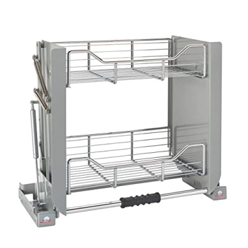 Rev-A-Shelf 24" Pull Down Shelf Organizer for Kitchen & Bathroom Storage