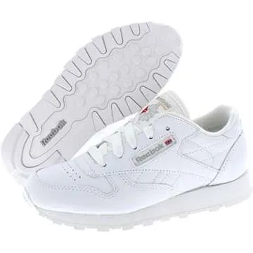 Reebok Boys Classic Leather Sneakers - Timeless Style and Comfort for Little Feet