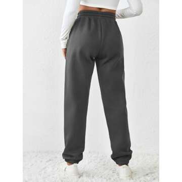 PINSPARK Womens Winter Sweatpants Fleece Warm Jogger Pants Casual Baggy Athletic Pant Warm Long Trou...