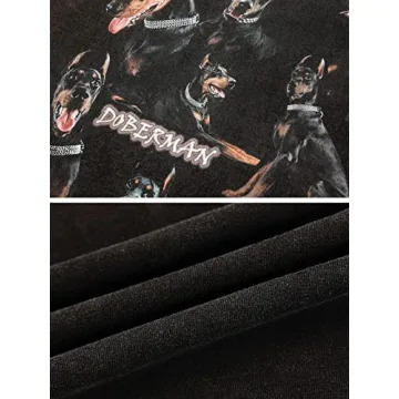 Aelfric Eden Oversized Doberman Graphic Tee for Men